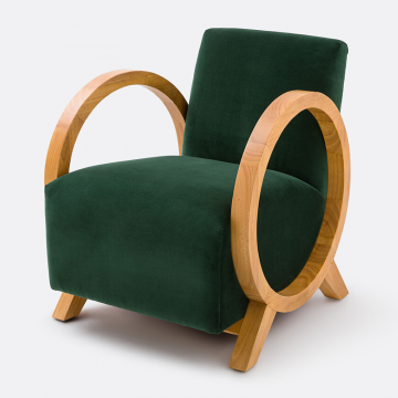 Кресло винтажное Berti  единый размер зеленый