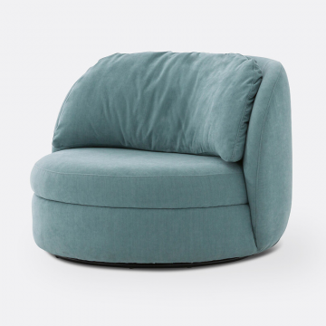 Кресло вращающееся из полиэстера Ronda  1-мест. серый