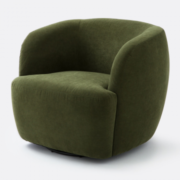 Кресло компактное вращающееся Linete  единый размер зеленый