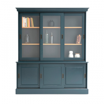 Шкаф посудный с 6 дверками из массива сосны Poiret