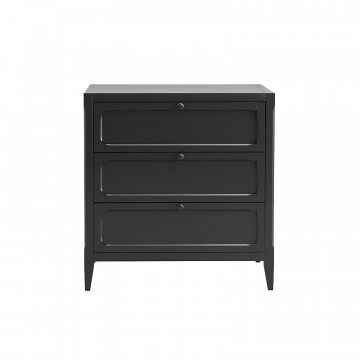 Комод с 3 ящиками Eugnie черный