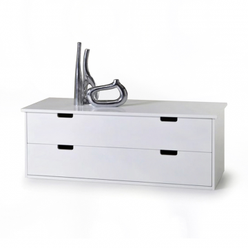 Комод с 2 ящиками Crawley белый