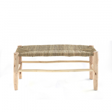 Скамья GHADA из натурального дерева ивы и пальмы дум