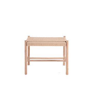Скамьятабурет из веревки Taga бежевый