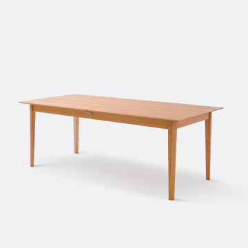 Раздвижной стол из дубового шпона на 8-14 столовых приборов Tioga