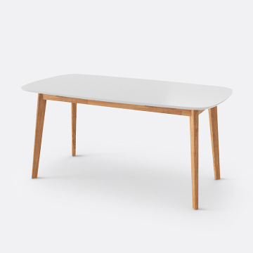 Стол обеденный на 6 персон Jimi  6 персоны белый