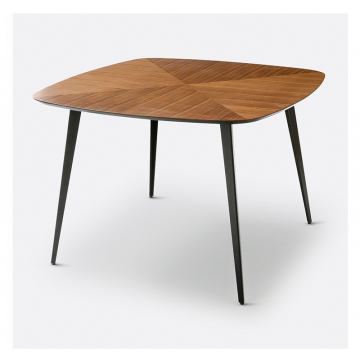 Стол обеденный в винтажном стиле в крапинку на 4 персоны Watford  4 персоны каштановый