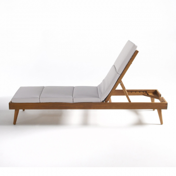 Шезлонг из эвкалипта с пропиткой  единый размер каштановый