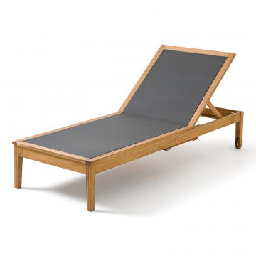 Шезлонг из акации регулируемый Limbo  единый размер бежевый