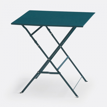 Стол квадратный складной из металла Ozevan  единый размер синий