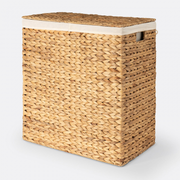 Корзина для белья с двумя отделениями Lomopi  единый размер бежевый