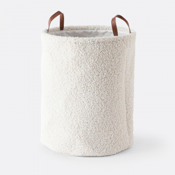 Корзина для белья из ткани букле Boklio  единый размер бежевый