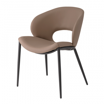 Стул Вивьен экокожа светло-коричневый