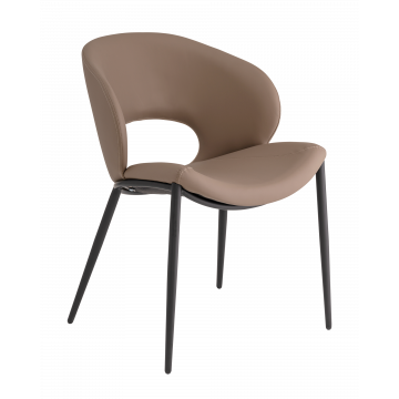 Стул Вивьен экокожа светло-коричневый