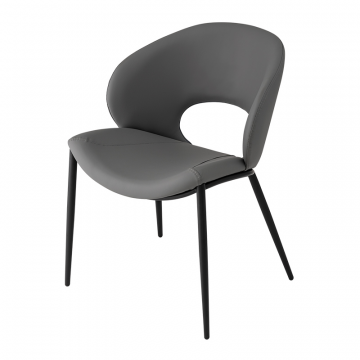 Стул Вивьен экокожа серый