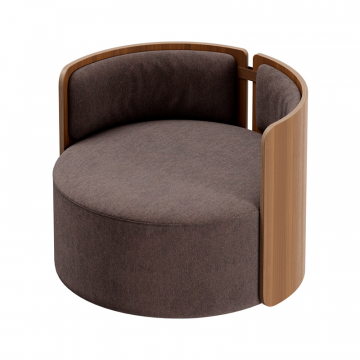 Кресло крутящееся Lagom 800 (шоколад твид, орех)