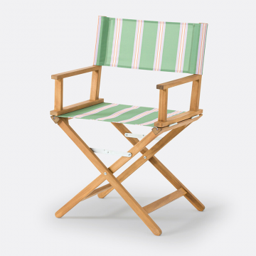 Кресло режиссерское из акации и ткани Veniza  единый размер зеленый