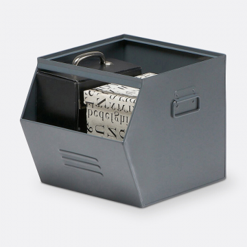 Ящик из оцинкованного металла HIBA  единый размер серый