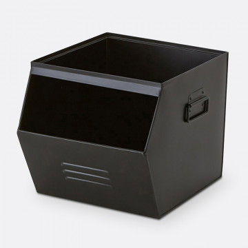 Ящик из оцинкованного металла HIBA  единый размер черный