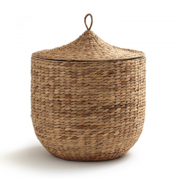 Корзина плетеная с крышкой NOMADO  единый размер бежевый