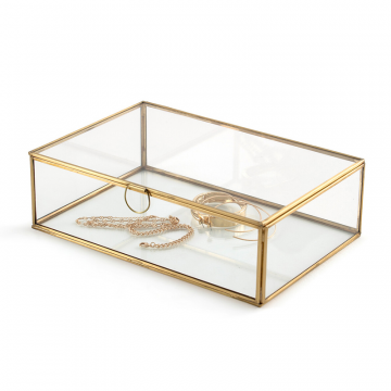 Стеклянная коробка для хранения Uyova  единый размер желтый