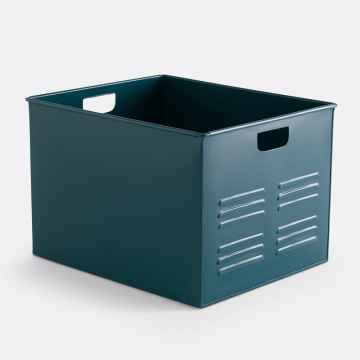 Металлический ящик для хранения Hiba  единый размер синий