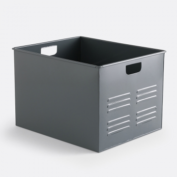 Металлический ящик для хранения Hiba  единый размер серый
