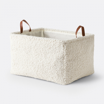 Корзина из ткани букле Boklio  единый размер бежевый