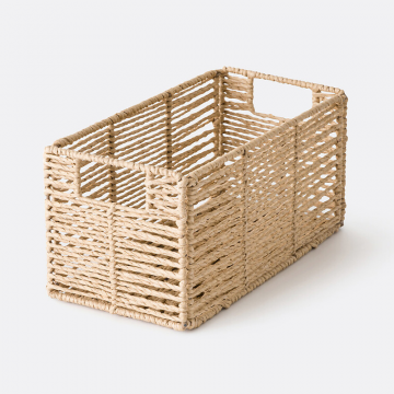 Корзина складная из плетеного материала Д15 см Lahjar  единый размер бежевый