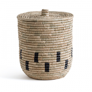 Корзина с крышкой плетеная 45 см Aquila  единый размер бежевый