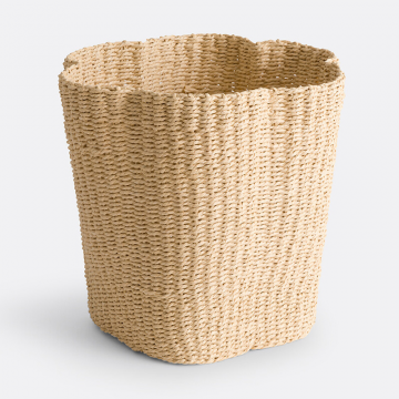 Корзина плетеная для мусора Petalia  единый размер бежевый