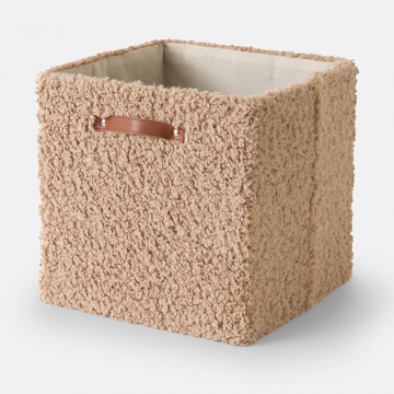 Корзина складная из ткани букле Boklio  единый размер бежевый