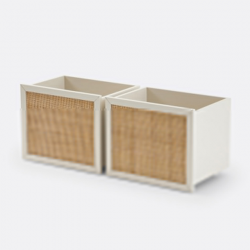 Комплект из двух ящиков на колесиках Vova  единый размер бежевый