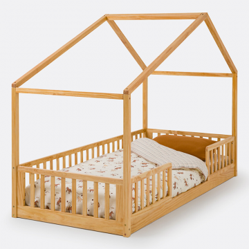 Детская кровать-шалаш детская из массива сосны Spidou  90 x 190 см бежевый