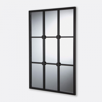 Зеркало-имитация окна Lenaig  единый размер черный