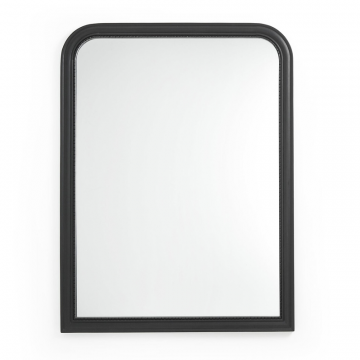 Зеркало Afsan из массива мангового дерева  единый размер черный