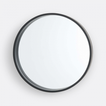 Зеркало круглое 35 см Alaria  единый размер черный