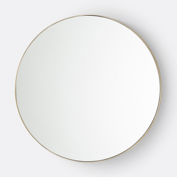 Зеркало круглое из латуни 60 см Iodus  единый размер желтый