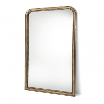 Зеркало из массива мангового дерева 100x160 см Afsan  единый размер золотистый