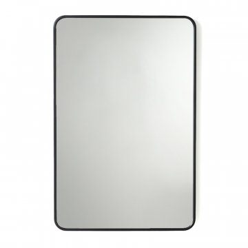 Зеркало с отделкой металлом В90 см Iodus  единый размер черный