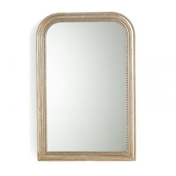 Зеркало из массива мангового дерева В90 см Afsan  единый размер золотистый