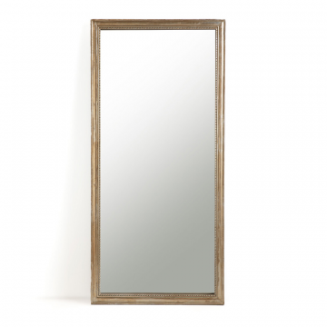 Зеркало прямоугольное из массива мангового дерева В170 см Afsan  единый размер золотистый