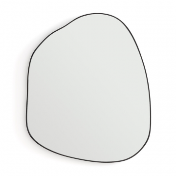 Зеркало органичной формы размер S Ornica  единый размер черный