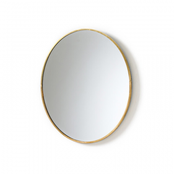 Круглое зеркало из стали диаметром 25 см Uyova  единый размер желтый