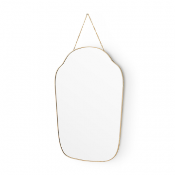 Зеркало с отделкой из латуни 40 x 50 см Uyova  единый размер желтый