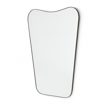 Зеркало с отделкой из латуни 50 x 70 см Uyova  единый размер черный