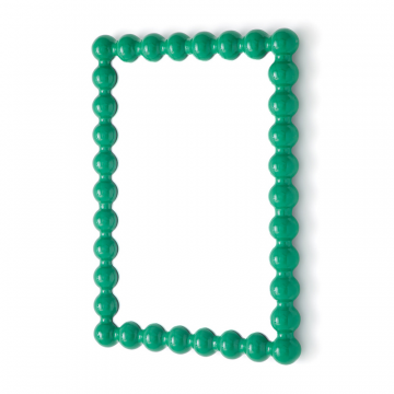 Зеркало из дерева гевеи с лаковым покрытием 28 x 386 см Lomia  единый размер зеленый