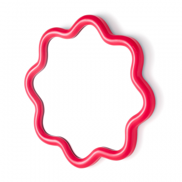 Зеркало волнистое Oliko  единый размер красный