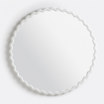 Зеркало с волнистым эффектом 60 см Nadima  единый размер белый