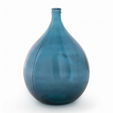 Ваза-бутыль из стекла Izolia  единый размер синий